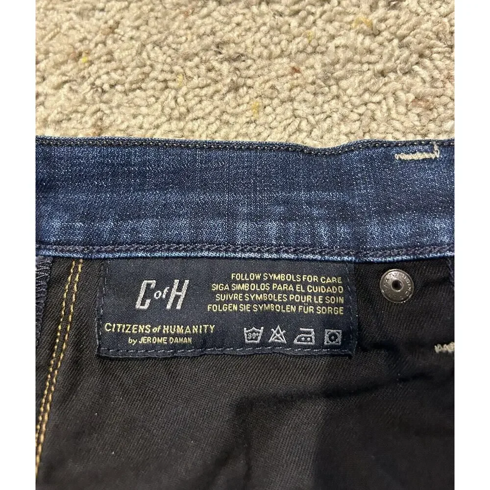 Vtg CITIZENS OF HUMANITY 25 (30 x 26) Cropped/ANkle JEANS Emerson Slim Boyfriend